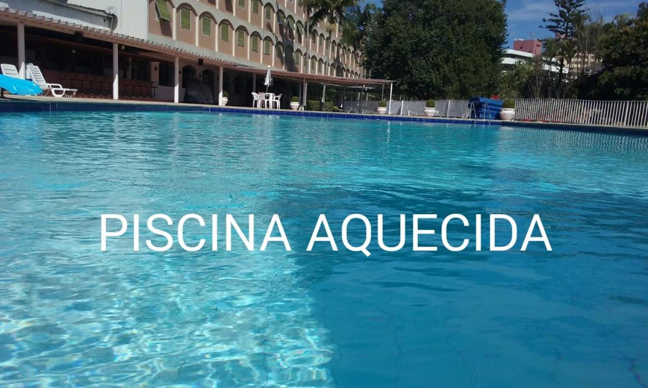 Flat No Apart-Hotel Cavalinho Branco Com Piscina Aquecida 1D8 Aguas de Lindoia Ngoại thất bức ảnh